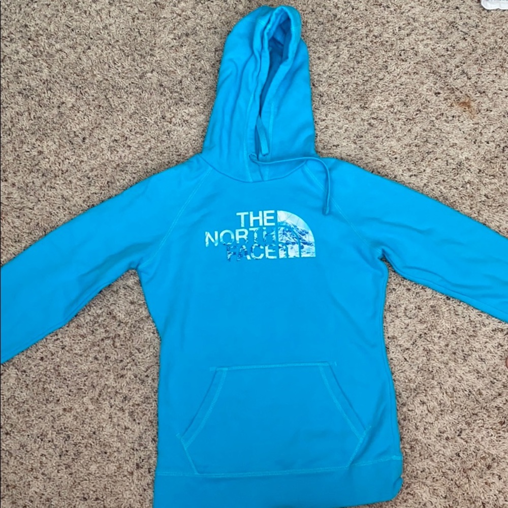 Blue North Face Hoodie